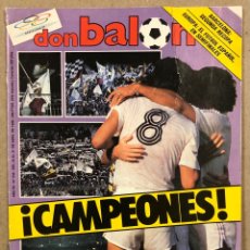 Coleccionismo deportivo: DON BALÓN N° 545 (1986). REAL MADRID CAMEPONES, BARCELONA BASKET CAMPEÓN RECOPA, ESPAÑOL 1/2 UEFA. Lote 285734318