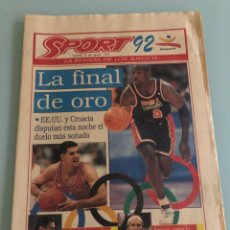 Coleccionismo deportivo: 8-8-1992 USA V CROACIA FINAL BALONCESTO OLIMPIADA BARCELONA MICHAEL JORDAN. Lote 288429748