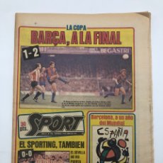 Collezionismo sportivo: DIARIO SPORT 14 JUNIO 1981 NÚMERO 565 FC BARCELONA ATHLETIC CLUB SPORTING SEMIS COPA REY
