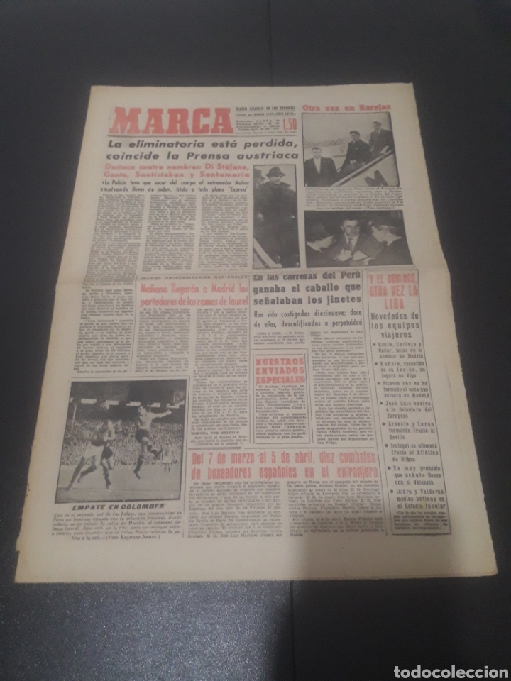 Colecionismo desportivo: 06/03/1959. EUROPEAN CUP QUARTER - FINALS: WIENER SPORT KLUB - REAL MADRID.