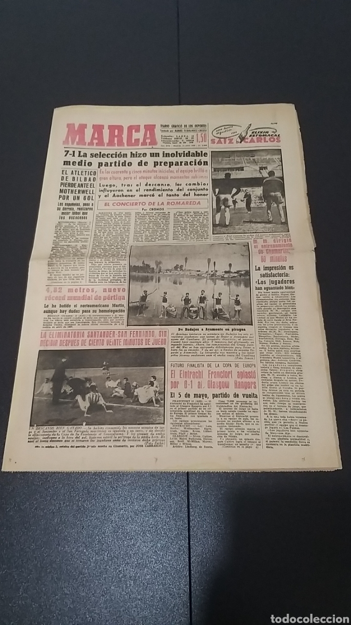 Collezionismo sportivo: 14/04/1960. ESPA&Ntilde;A - AACHENER - AT BILBAO MOTHEWELL - EINTRACHT CELTIC GLASGOW - ENGLAND SCOTLAND.