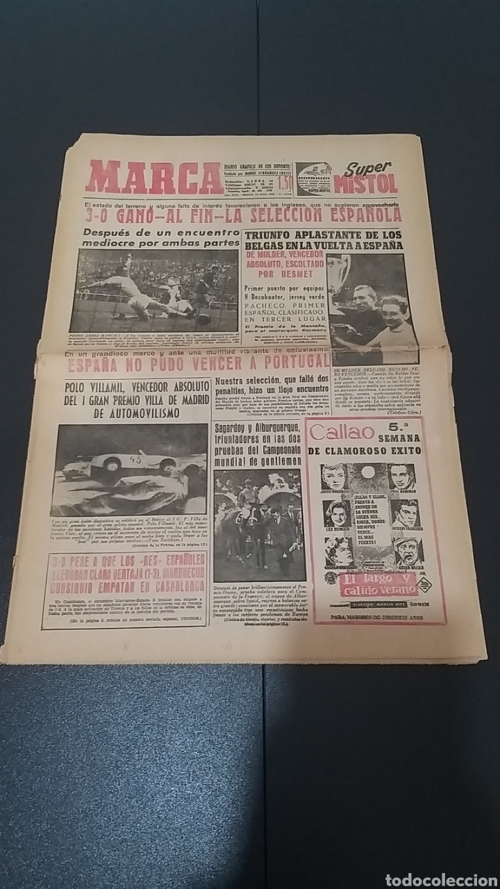 Colecionismo desportivo: 16/05/1960. FRIENDLY: SPAIN- ENGLAND 3 - 0 REPORT WITH IMAGES.