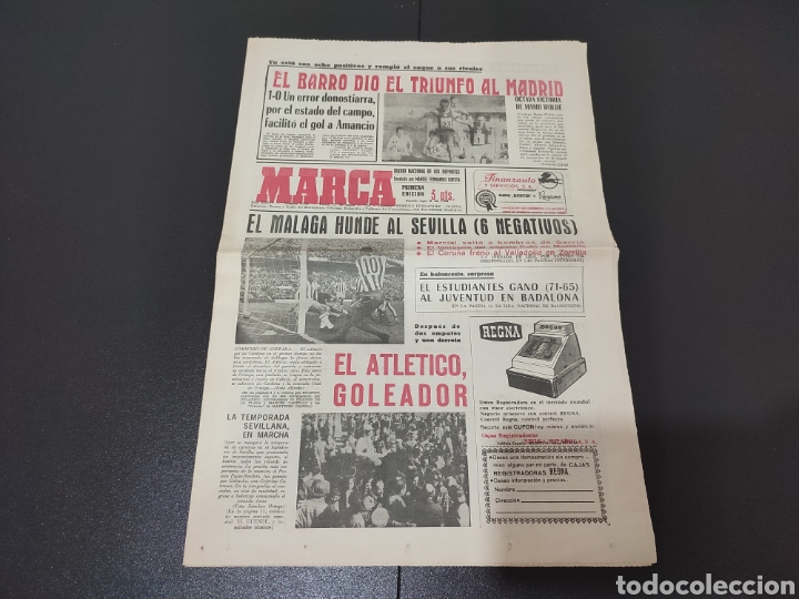 Sammelleidenschaft Sport: 22/01/1968. AT MADRID C&Oacute;RDOBA R.SOCIEDAD R.MADRID ESPA&Ntilde;OL BARCELONA RESTO JORNADA.