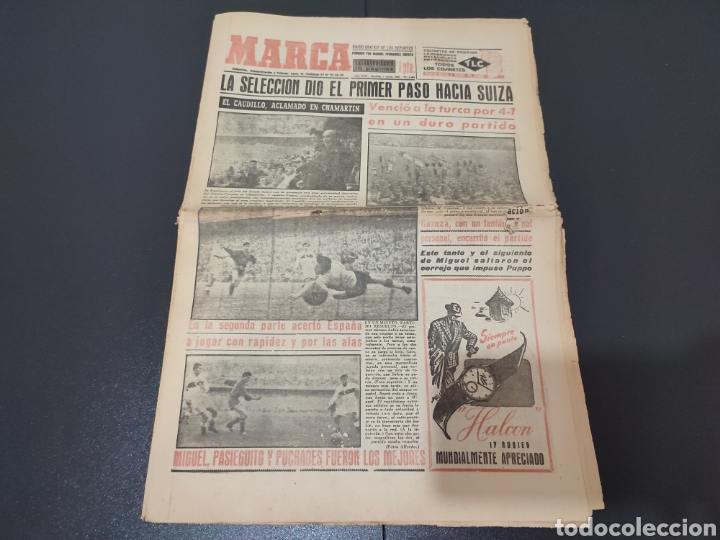 Colecionismo desportivo: 07/01/1954. ESPA&Ntilde;A TURQU&Iacute;A CLASIFICACI&Oacute;N MUNDIAL.