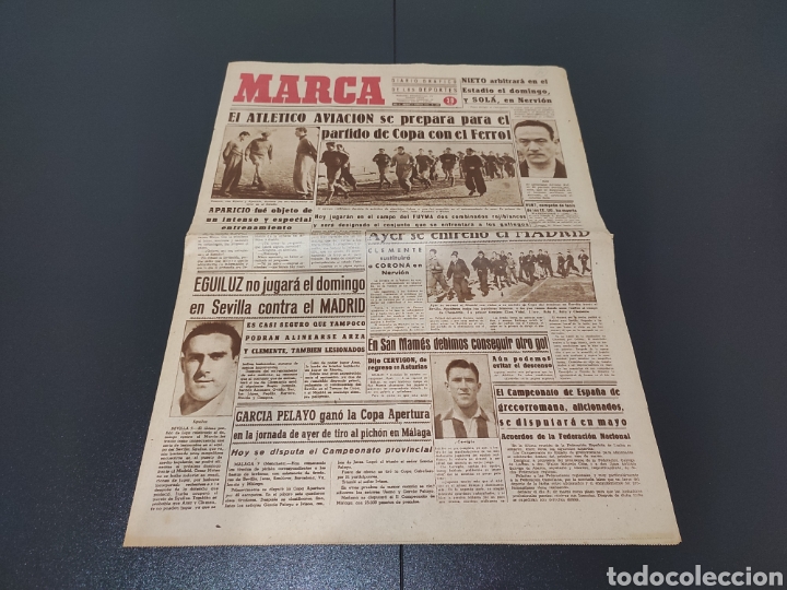 Sammelleidenschaft Sport: 08/02/1945. COPA: AT AVIACI&Oacute;N - FERROL / R.MADRID - SEVILLA / ARENAS CAMPE&Oacute;N TERCERA DIVISI&Oacute;N.