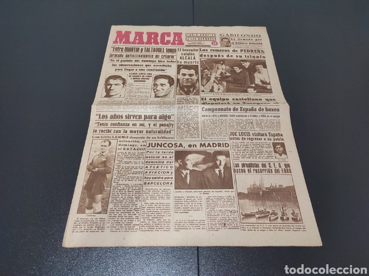 Sammelleidenschaft Sport: 27/09/1944. ALCAL&Aacute; BOXEADOR / BORBOLLA REAL MADRID / ESPA&Ntilde;A - AUSTRIA 1925 / SOSPEDRA BARCELONA