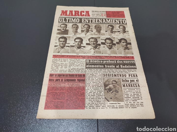 Sammelleidenschaft Sport: 18/03/1948. SELECCI&Oacute;N NACIONAL DE F&Uacute;TBOL 1948: ESPA&Ntilde;A - PORTUGAL.