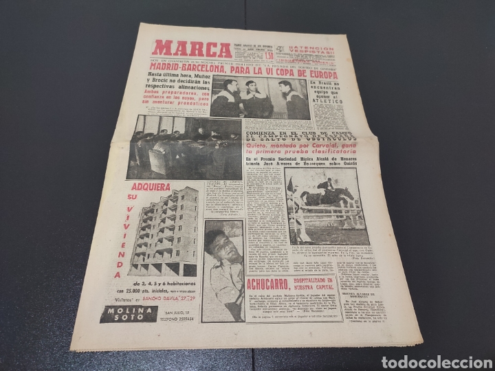 Sammelleidenschaft Sport: 09/11/1960. COPA EUROPA: R.MADRID BARCELONA REPORTAJE CON IM&Aacute;GENES Y ALINEACIONES POSIBLES / QUINCOC