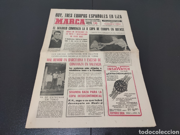 Coleccionismo deportivo: 23/04/1964. INTERCONTINENTAL CUP: INTER INDEPENDIENTE COPA FERIAS VALENCIA LIEGEOIS BARCELONA KLIMAR