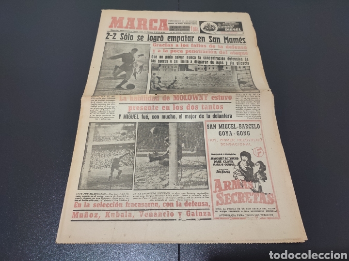 Coleccionismo deportivo: 09/11/1953. FRIENDLY: SPAIN 2 - SWEDEN 2 / REAL MADRID CRUCEIRO