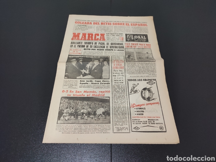 Coleccionismo deportivo: 02/06/1961. COPA: AT BILBAO R.MADRID AT MADRID TENERIFE VALLADOLID SEVILLA BETIS ESPA&Ntilde;OL.