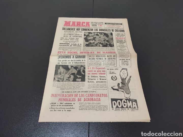 Coleccionismo deportivo: 03/09/1964. ESPA&Ntilde;OL GRATZ AK / INTER AT MADRID / ELCHE JUGADORES / SEVILLA BOLONIA / PEDERSEN RECORD
