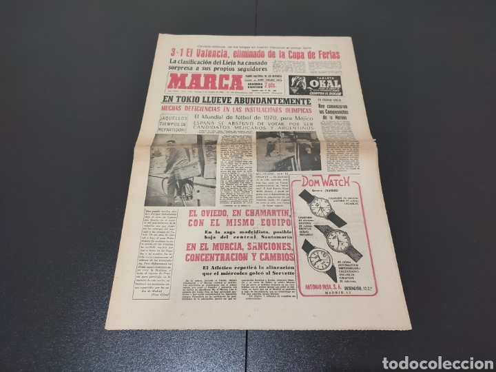 Coleccionismo deportivo: 09/10/1964. COPA FERIAS: LIEGEOIS - VALENCIA 3 - 1 LUIS FOLLEDO.