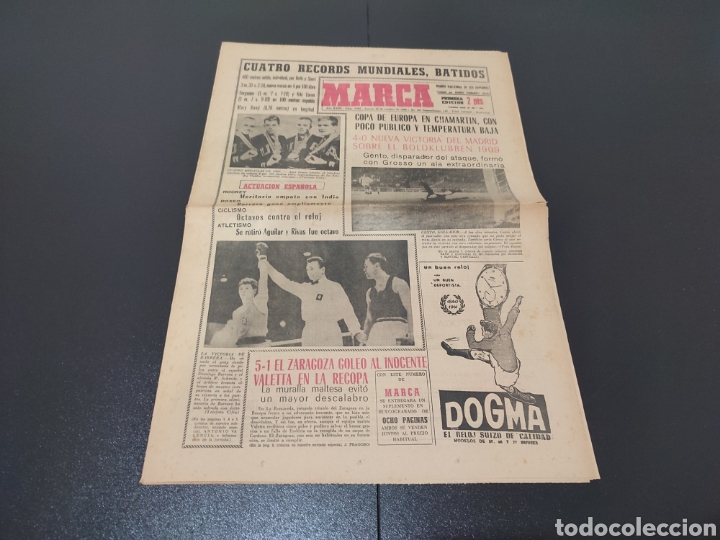 Coleccionismo deportivo: 15/10/1964. EUROPEAN CUP: R.MADRID - BOLDKLUBBEN 1909 / ZARAGOZA - VALETTA / ANDERLETCH BOLONIA.