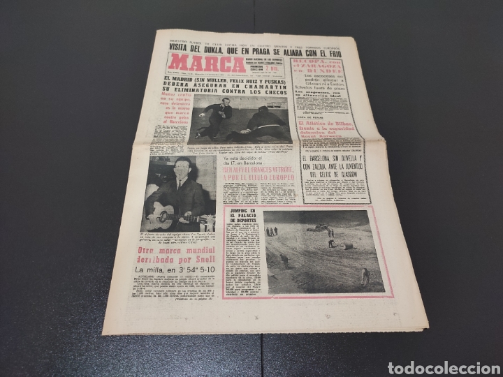 Coleccionismo deportivo: 18/11/1964. RECOPA: DUNDEE ZARAGOZA COPA FERIAS: AT BILBAO ROYAL ANTWERP CELTIC GLASGOW BARCELONA.