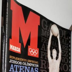 Coleccionismo deportivo: MARCA. SUPLEMENTO ESPECIAL JUEGOS OLIMPICOS ATENAS 2004. PORTADA: EFIGIE PAU GASOL. Lote 291411288