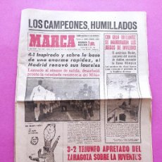 Coleccionismo deportivo: DIARIO MARCA COPA DE EUROPA 63/64 REAL MADRID 4-1 AC MILAN CUARTOS FINAL 1963/1964 MIGUEL MUÑOZ. Lote 291499623