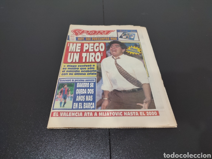 Coleccionismo deportivo: 08/04/1995. MARADONA DRAMA - Foto 1
