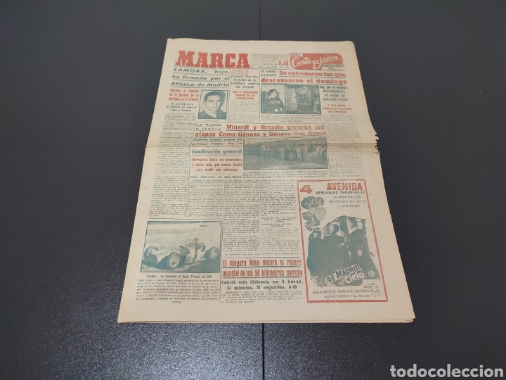 Sports collectibles: 04/06/1952. FRIENDLY: BARCELONA MANCHESTER CITY 5 - 1 / ZAMORA HIJO FICHA AT MADRID.