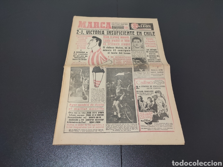 Coleccionismo deportivo: 13/07/1953. FRIENDLY: CHILE 1 - SPAIN 2 / BARCELONA AT TETU&Aacute;N