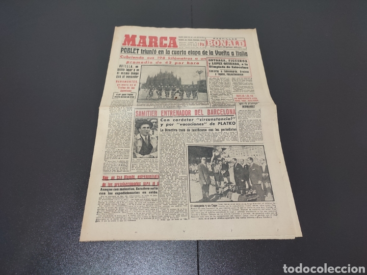 Coleccionismo deportivo: 23/05/1956. AT BILBAO AT MADRID FINAL COPA DEL GENERAL&Iacute;SIMO.