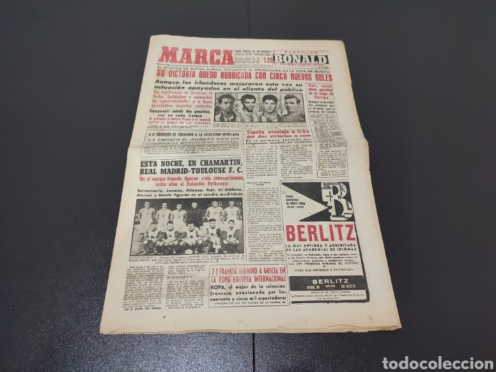Collezionismo sportivo: 02/10/ 1958. EUROPEAN CUP: AT MADRID - DRUMCONDRA / TOULOUSE - SEVILLA / ANGERS - BARCELONA.