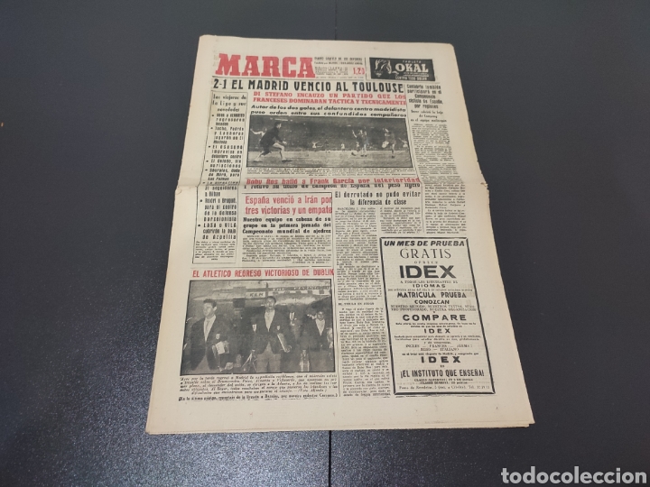 Collezionismo sportivo: 03/10/1958. AMISTOSO: R.MADRID2 - TOULOUSE 1 / COPA EUROPA: AT MADRID - DRUMCONDRA