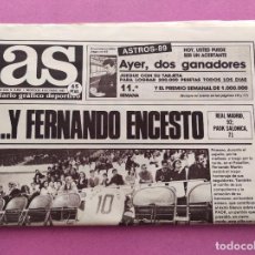 Coleccionismo deportivo: DIARIO AS 1989 ENTIERRO FERNANDO MARTIN REAL MADRID BALONCESTO - MUERTE BASKET SEPELIO