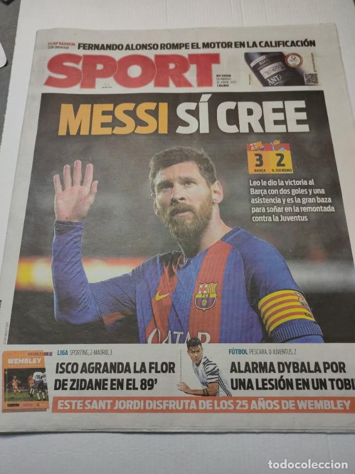 Coleccionismo deportivo: Periódico Deportivo Sport número 13516 Messi si cree - Foto 1 - 295959783