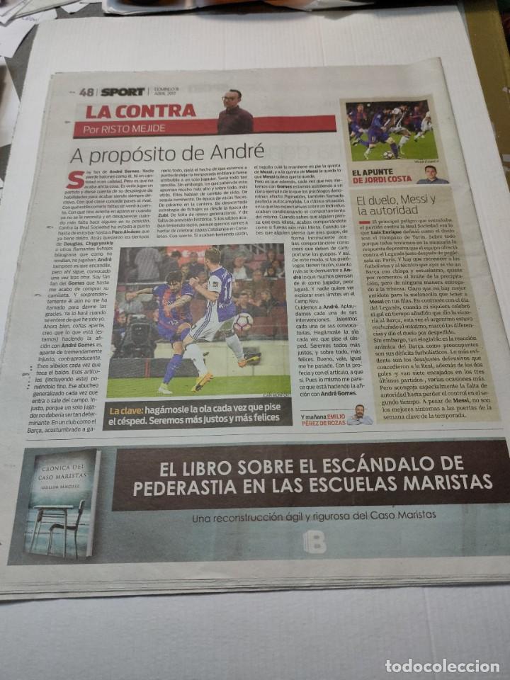 Coleccionismo deportivo: Periódico Deportivo Sport número 13516 Messi si cree - Foto 3 - 295959783