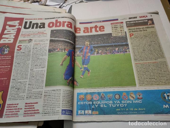Coleccionismo deportivo: Periódico Deportivo Sport número 13401 Messi El Mesias - Foto 2 - 295960813