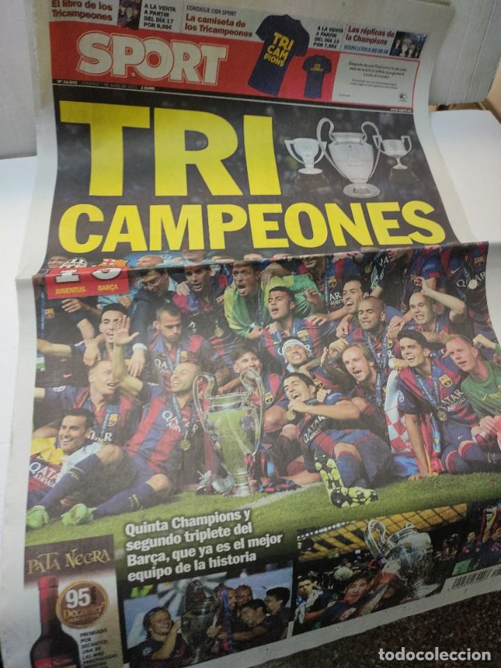 Coleccionismo deportivo: Periódico Deportivo Sport número 12842 Tri Campeones - Foto 3 - 296002838