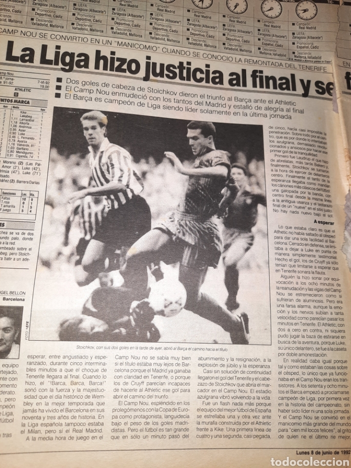 Coleccionismo deportivo: MARCA &iexcl;BRAVO BAR&Ccedil;A! - Foto 2