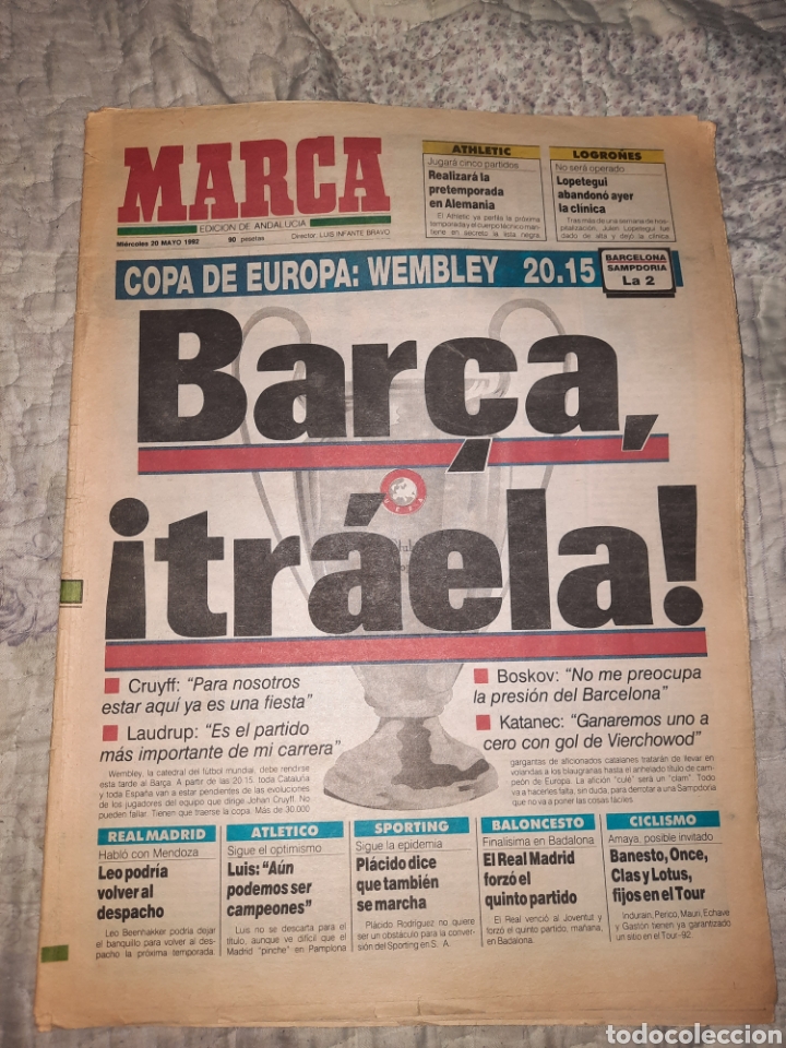 Coleccionismo deportivo: MARCA BAR&Ccedil;A &iexcl;TRA&Eacute;LA! - Foto 1