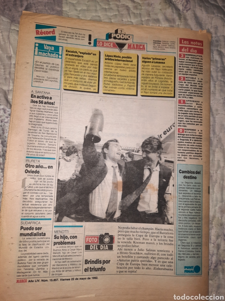 Coleccionismo deportivo: MARCA &rdquo;RECIBIDOS COMO REYES&rdquo; - Foto 7
