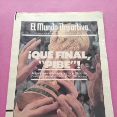 Coleccionismo deportivo: DIARIO EL MUNDO DEPORTIVO 1986 MUNDIAL MEXICO 86 FINAL WORLD CUP ARGENTINA ALEMANIA MARADONA POSTER. Lote 298454088