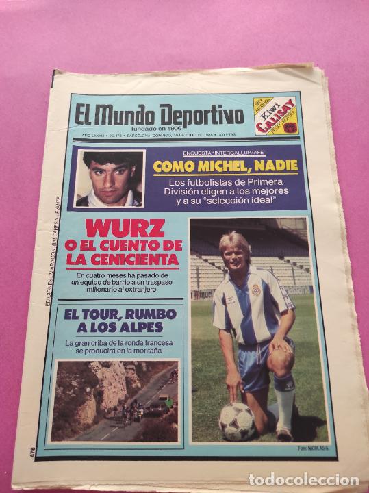 Coleccionismo deportivo: DIARIO EL MUNDO DEPORTIVO 1988 TOUR FRANCIA 88 - WURZ SOLER MICHEL - LOCO GATTI - PREOLIMPICO BASKET