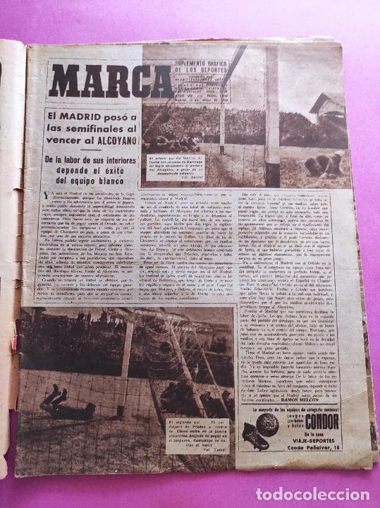 Sammelleidenschaft Sport: PERIODICO MARCA N&ordm; 180 1946 COPA 45/46 CD ALCOYANO SEVILLA REAL OVIEDO ARENAS - EIBAR - INDIANAPOLIS