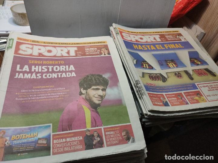 Coleccionismo deportivo: Lote de 148 periódicos Sport algunos emblemáticos Messi,etc - Foto 29 - 299781463