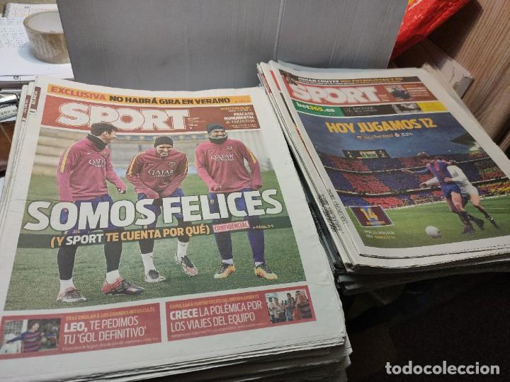 Coleccionismo deportivo: Lote de 148 periódicos Sport algunos emblemáticos Messi,etc - Foto 32 - 299781463