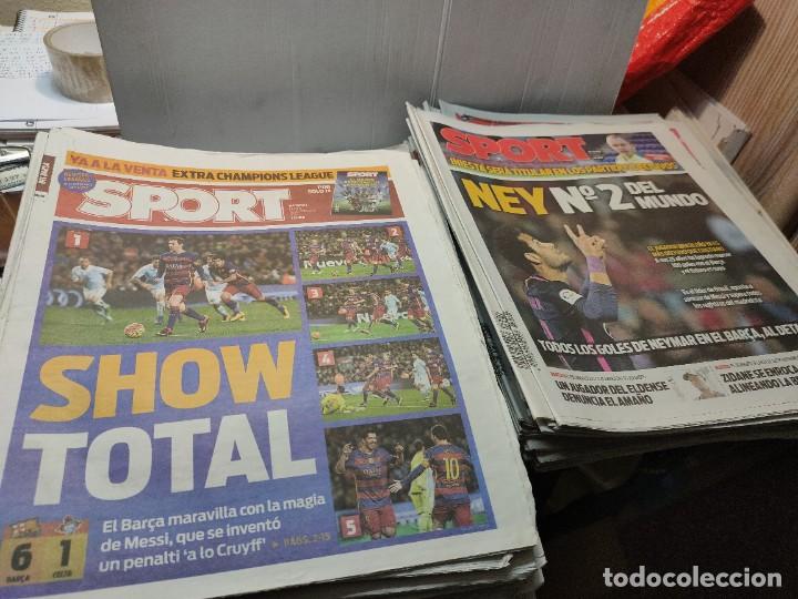 Coleccionismo deportivo: Lote de 148 periódicos Sport algunos emblemáticos Messi,etc - Foto 35 - 299781463