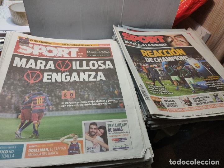 Coleccionismo deportivo: Lote de 148 periódicos Sport algunos emblemáticos Messi,etc - Foto 36 - 299781463
