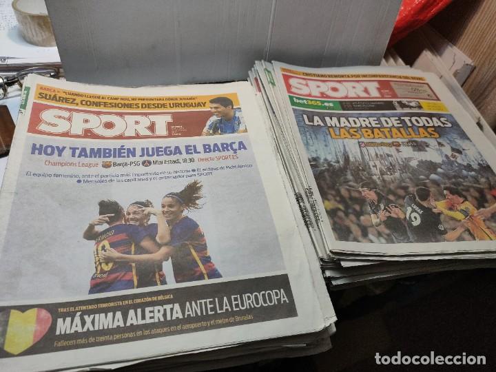 Coleccionismo deportivo: Lote de 148 periódicos Sport algunos emblemáticos Messi,etc - Foto 48 - 299781463