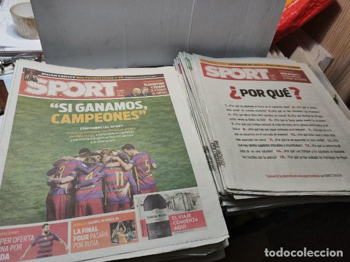 Coleccionismo deportivo: Lote de 148 periódicos Sport algunos emblemáticos Messi,etc - Foto 49 - 299781463