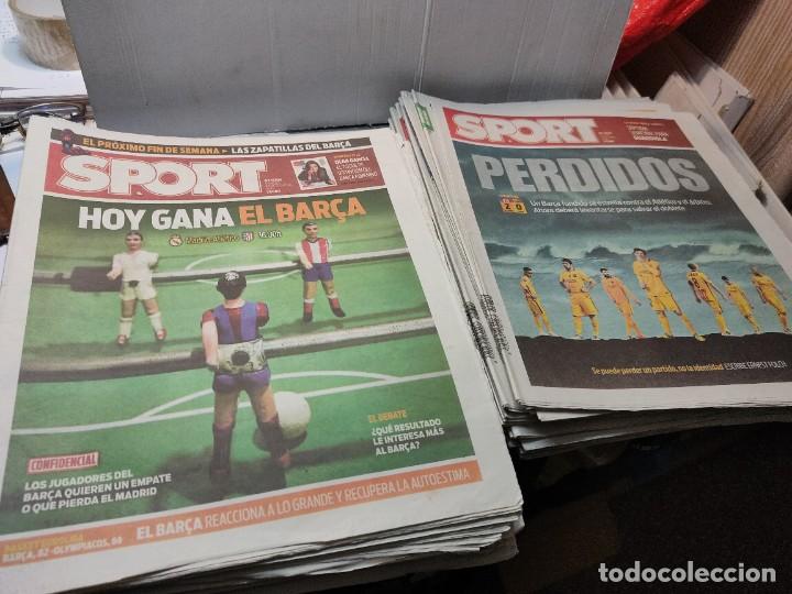 Coleccionismo deportivo: Lote de 148 periódicos Sport algunos emblemáticos Messi,etc - Foto 50 - 299781463