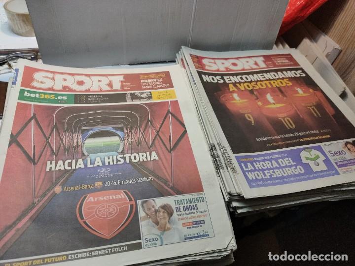 Coleccionismo deportivo: Lote de 148 periódicos Sport algunos emblemáticos Messi,etc - Foto 52 - 299781463