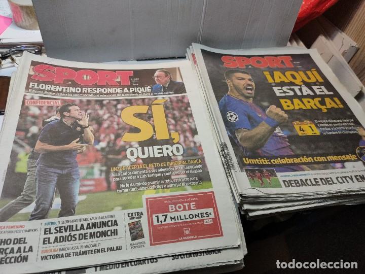 Coleccionismo deportivo: Lote de 148 periódicos Sport algunos emblemáticos Messi,etc - Foto 55 - 299781463