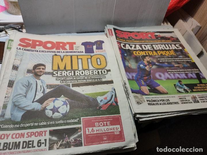 Coleccionismo deportivo: Lote de 148 periódicos Sport algunos emblemáticos Messi,etc - Foto 57 - 299781463