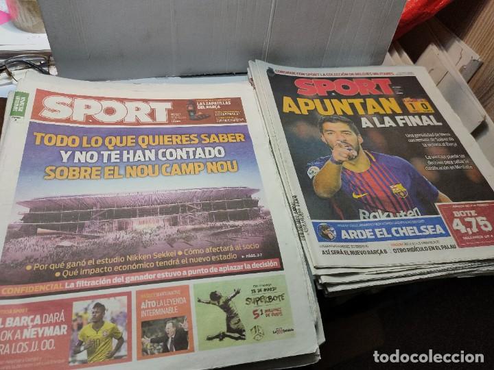 Coleccionismo deportivo: Lote de 148 periódicos Sport algunos emblemáticos Messi,etc - Foto 58 - 299781463
