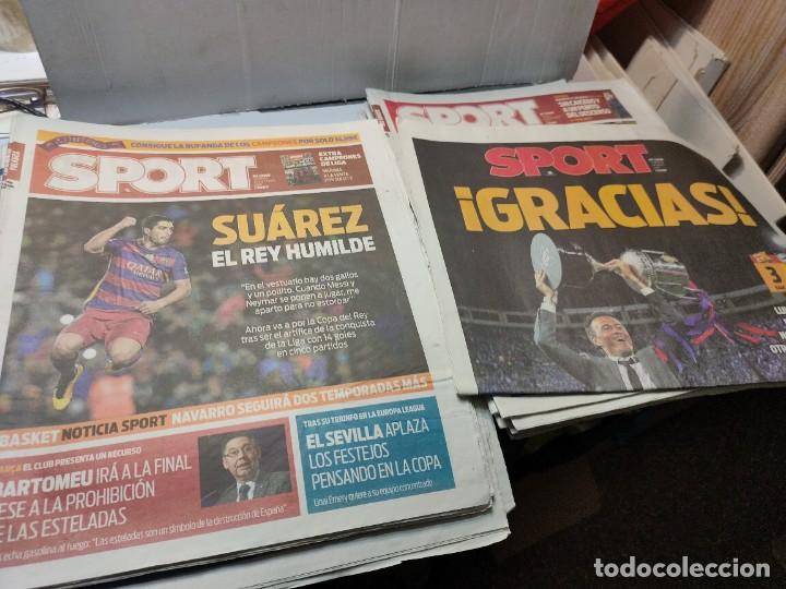 Coleccionismo deportivo: Lote de 148 periódicos Sport algunos emblemáticos Messi,etc - Foto 60 - 299781463